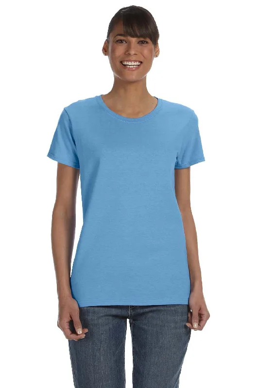 Women's T - shirt with a burnout geometric patternGildan Womens Short Sleeve Crewneck T-Shirt - Carolina Blue Women's T - shirt with a burnout geometric patternGildan Womens Short Sleeve Crewneck T-Shirt - Carolina Blue