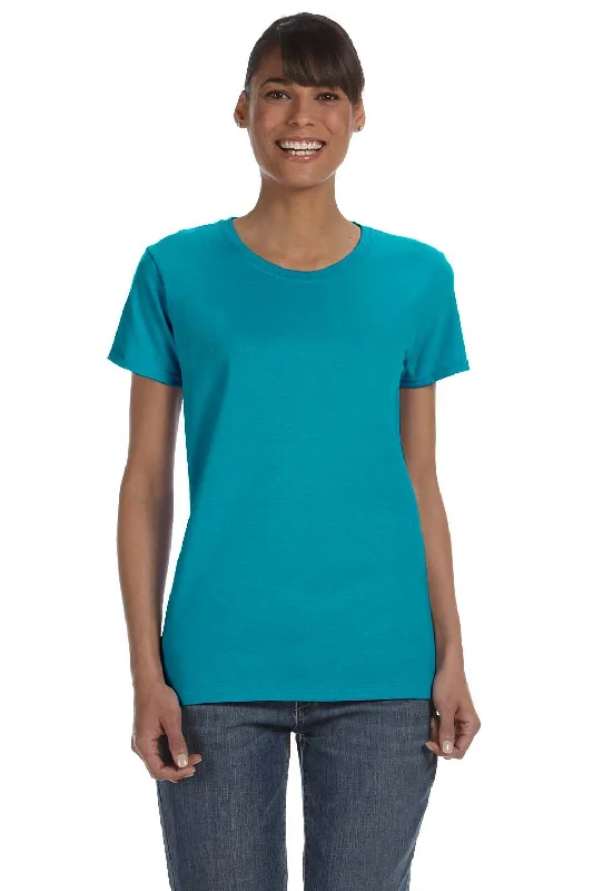 Fitted women's turtleneck T - shirtGildan Womens Short Sleeve Crewneck T-Shirt - Tropical Blue