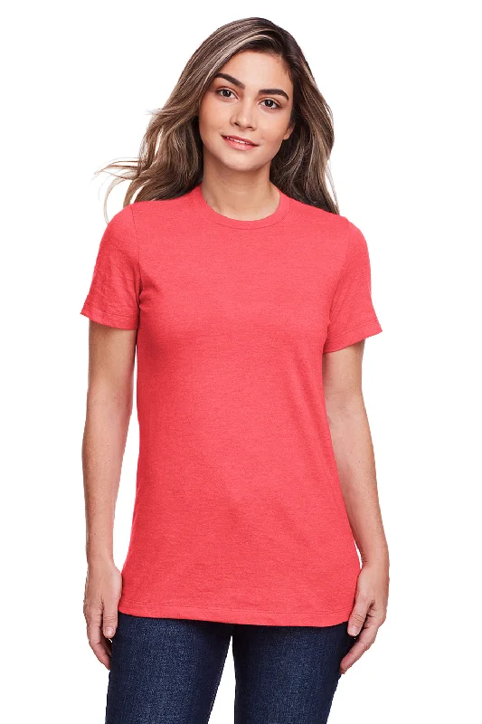 Women's T - shirt with a cropped and fitted bodice and a flared skirtGildan Womens Softstyle CVC Short Sleeve Crewneck T-Shirt - Red Mist Women's T - shirt with a cropped and fitted bodice and a flared skirtGildan Womens Softstyle CVC Short Sleeve Crewneck T-Shirt - Red Mist
