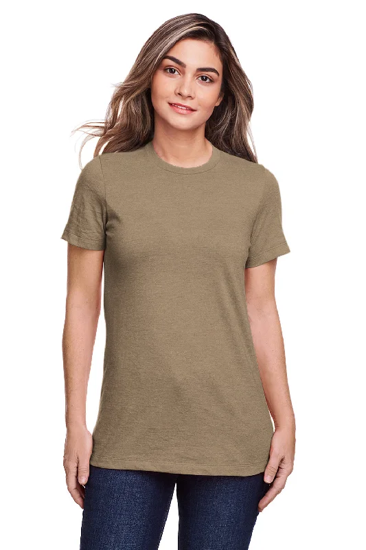 Women's T - shirt with a color - changing effect in different lightsGildan Womens Softstyle CVC Short Sleeve Crewneck T-Shirt - Slate