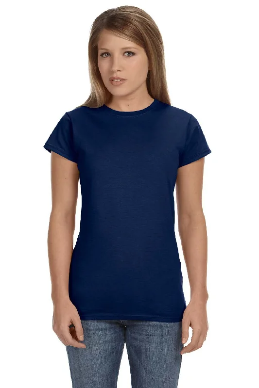 Women's T - shirt with a color - changing yarnGildan Womens Softstyle Short Sleeve Crewneck T-Shirt - Navy Blue
