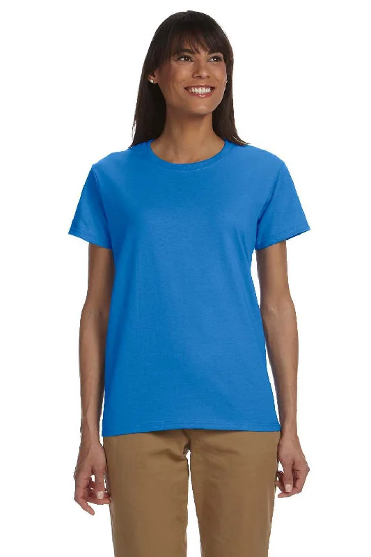 Women's T - shirt with a dropped - shoulder and wide - sleeve designGildan Womens Ultra Short Sleeve Crewneck T-Shirt - Iris Blue - Closeout