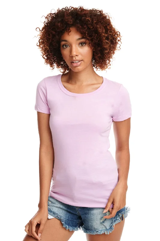 Women's T - shirt with a color - changing yarnNext Level Womens Ideal Jersey Short Sleeve Crewneck T-Shirt - Lilac