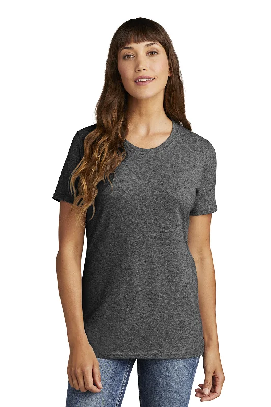 Women's T - shirt with a cut - out detailPort & Company Womens Core Short Sleeve Crewneck T-Shirt - Heather Dark Grey