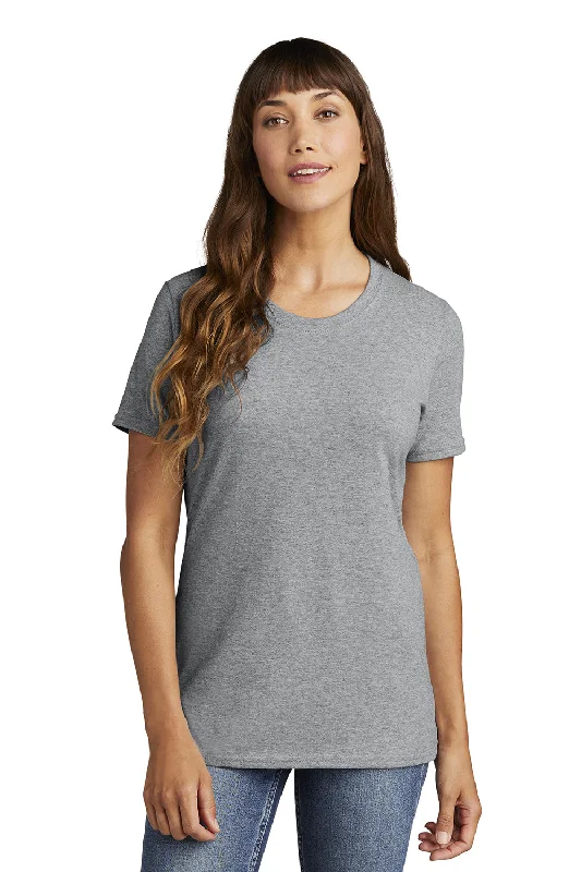 Printed women's T - shirt with a retro - inspired patternPort & Company Womens Core Short Sleeve Crewneck T-Shirt - Heather Grey