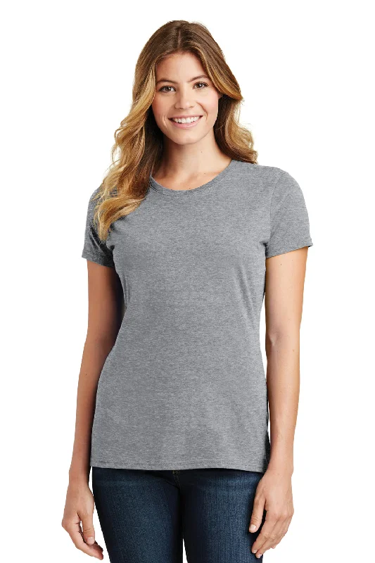 Women's T - shirt with a color - changing effect in different lightsPort & Company Womens Fan Favorite Short Sleeve Crewneck T-Shirt - Heather Grey