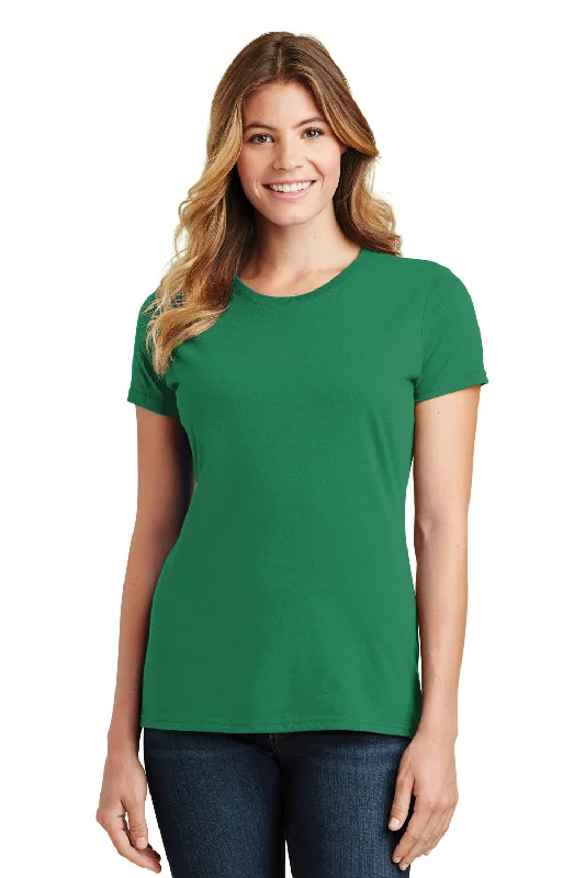 Women's T - shirt with a ruffled collarPort & Company Womens Fan Favorite Short Sleeve Crewneck T-Shirt - Athletic Kelly Green
