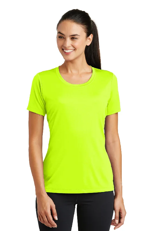 Tie - dye women's T - shirt in unique patternsSport-Tek Womens Tough Moisture Wicking Short Sleeve Crewneck T-Shirt - Neon Yellow - Closeout Tie - dye women's T - shirt in unique patternsSport-Tek Womens Tough Moisture Wicking Short Sleeve Crewneck T-Shirt - Neon Yellow - Closeout