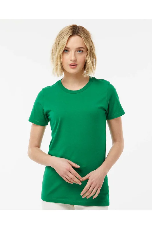 Women's wrap - style T - shirt for a customizable fitTultex Womens Premium Short Sleeve Crewneck T-Shirt - Kelly Green - NEW