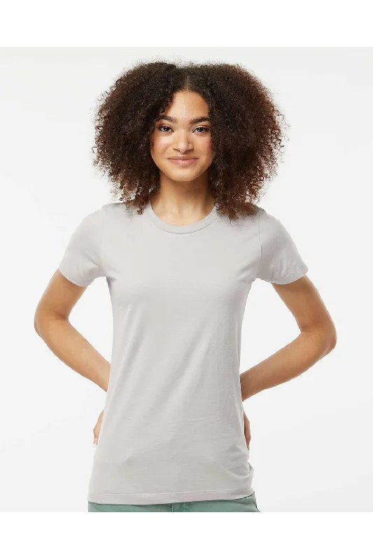 Women's oversized tunic T - shirt for a relaxed fitTultex Womens Premium Short Sleeve Crewneck T-Shirt - Silver Grey - NEW