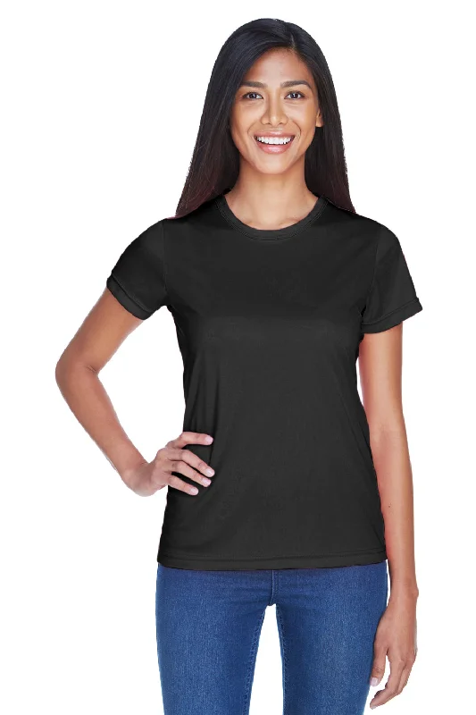 Printed women's T - shirt with a geometric - nautical patternUltraClub Womens Cool & Dry Performance Moisture Wicking Short Sleeve Crewneck T-Shirt - Black Printed women's T - shirt with a geometric - nautical patternUltraClub Womens Cool & Dry Performance Moisture Wicking Short Sleeve Crewneck T-Shirt - Black