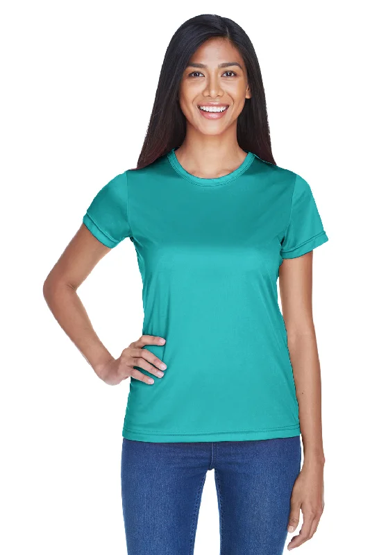 Women's T - shirt with a flapped pocketUltraClub Womens Cool & Dry Performance Moisture Wicking Short Sleeve Crewneck T-Shirt - Jade Green