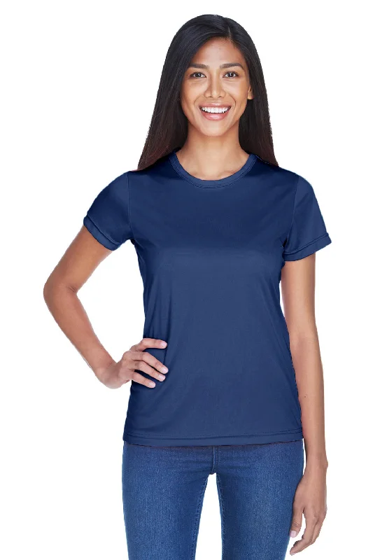 Women's T - shirt with a geometric printUltraClub Womens Cool & Dry Performance Moisture Wicking Short Sleeve Crewneck T-Shirt - Navy Blue