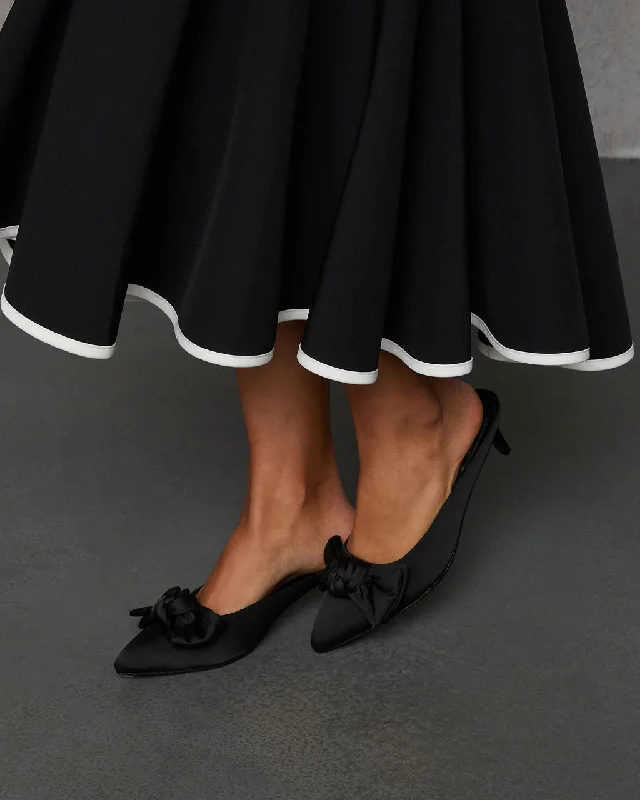"Seasonal Sale: Save Big on Women's Dresses for Every Occasion"Dainty Little Number Satin Knot Mule