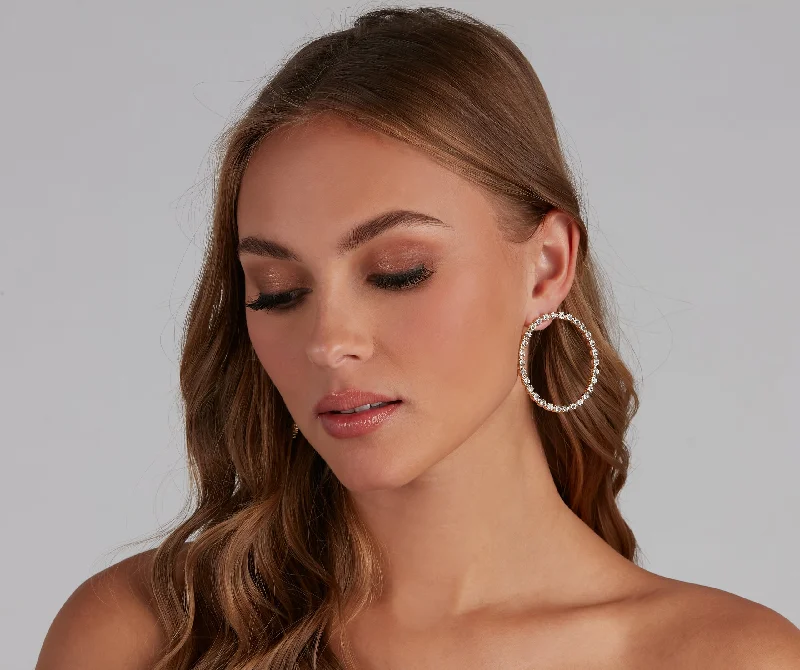 "Petite women's dresses with flattering fits"Elevate Rhine Hoop Earrings