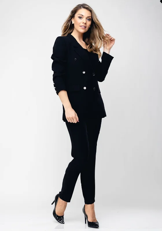 "Hurry! Limited Stock - Get Your Dream Dress with a Special Discount"Ella Boo Double Breasted Trouser Suit, Black "Hurry! Limited Stock - Get Your Dream Dress with a Special Discount"Ella Boo Double Breasted Trouser Suit, Black