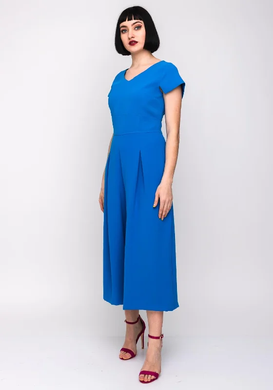 "Bodycon dresses for women to show off curves"Ella Boo Wide Leg Culotte Jumpsuit, Ocean Blue "Bodycon dresses for women to show off curves"Ella Boo Wide Leg Culotte Jumpsuit, Ocean Blue