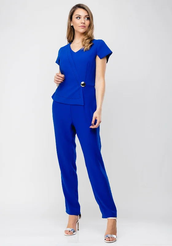 "Comfortable maternity dresses for pregnant women"Ella Boo Wrap Panel Jumpsuit, Royal Blue "Comfortable maternity dresses for pregnant women"Ella Boo Wrap Panel Jumpsuit, Royal Blue