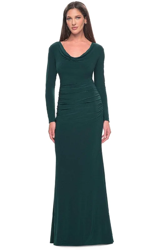 "Bohemian - style women's dresses for music festivals"La Femme 30813 - Long Jersey Evening Dress "Bohemian - style women's dresses for music festivals"La Femme 30813 - Long Jersey Evening Dress