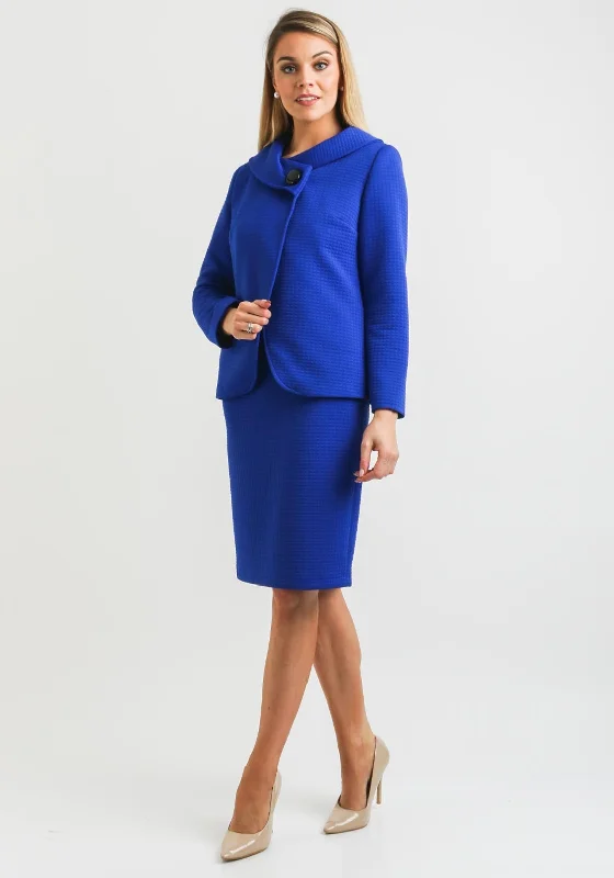 "Vintage - look women's dresses for a retro charm"Lizabella Embossed Jersey Jacket, Royal Blue "Vintage - look women's dresses for a retro charm"Lizabella Embossed Jersey Jacket, Royal Blue