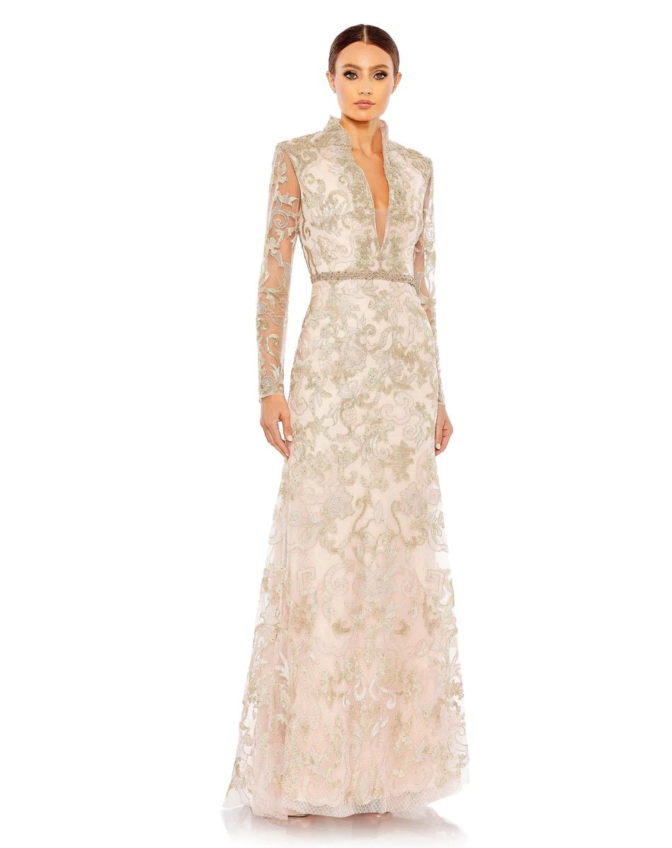 "Hurry! Limited Stock - Get Your Dream Dress with a Special Discount"Mac Duggal - 11165 Beaded Trumpet Mother of the Bride Gown