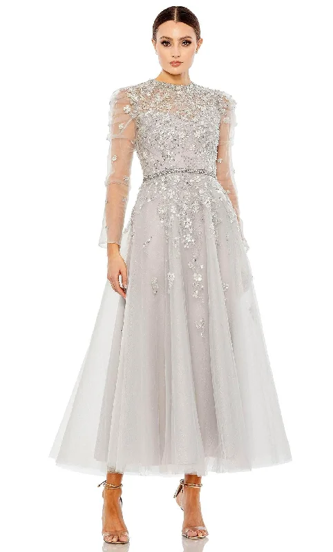 "Floral print dresses for women for a feminine look"Mac Duggal 20444 - Appliqued Tulle Prom Dress "Floral print dresses for women for a feminine look"Mac Duggal 20444 - Appliqued Tulle Prom Dress