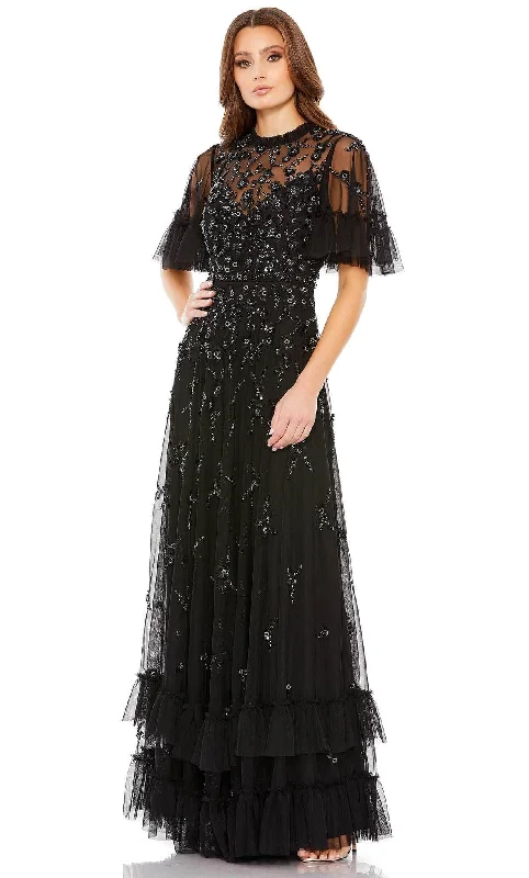 "Stylish cocktail dresses for women on a budget"Mac Duggal 9199 - Floral A-line Mother of the Bride Dress