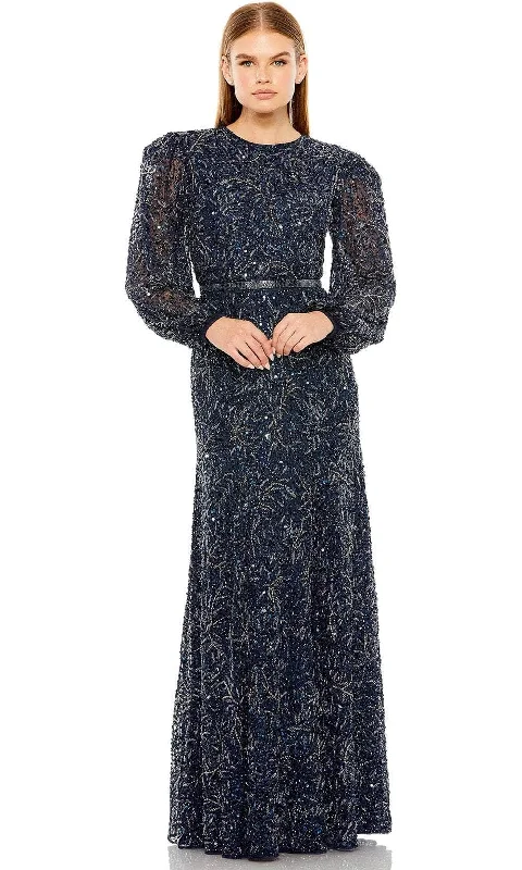 "Striped dresses for women with a classic touch"Mac Duggal 93902 - Long Beaded Evening Gown "Striped dresses for women with a classic touch"Mac Duggal 93902 - Long Beaded Evening Gown