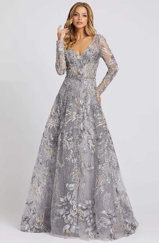 "Vintage - look women's dresses for a retro charm"Mac Duggal Evening - 20214D Illusion Long Sleeve Mother of the Bride Gown "Vintage - look women's dresses for a retro charm"Mac Duggal Evening - 20214D Illusion Long Sleeve Mother of the Bride Gown
