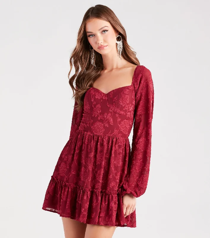"Elegant wedding guest dresses for women under $100"Shadow Blooms Floral Skater Dress "Elegant wedding guest dresses for women under $100"Shadow Blooms Floral Skater Dress