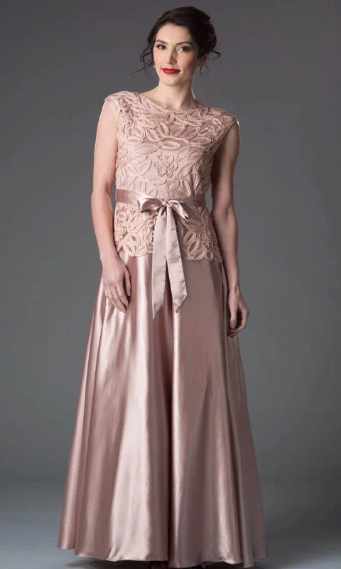 Clearance Sale: Women's Dresses Soulmates 1611 - Soulmates Embellished Bow Evening Bridesmaid Dress