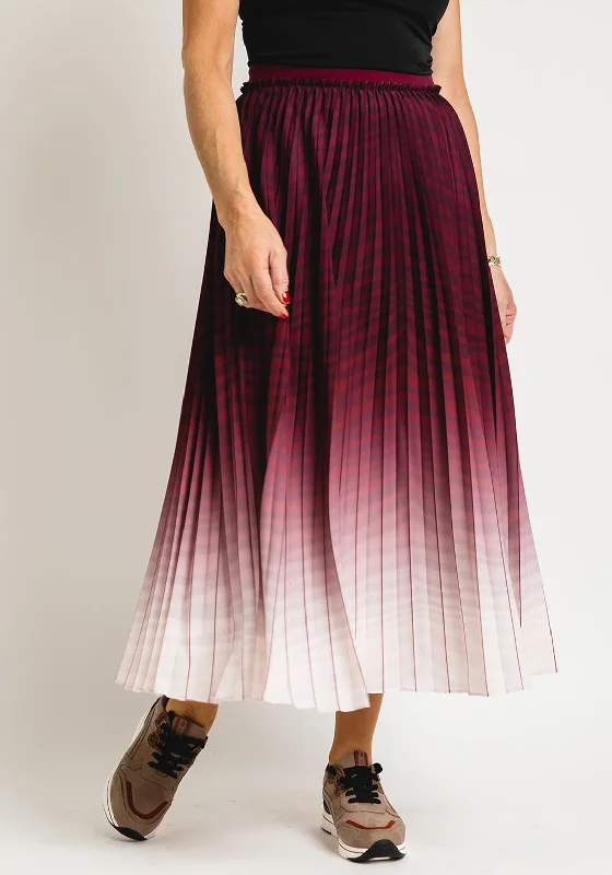 "New Arrivals Discount: 20% Off on Latest Women's Dress Collections"Ted Baker Womens Poliina Pleated Ombre Skirt, Oxblood
