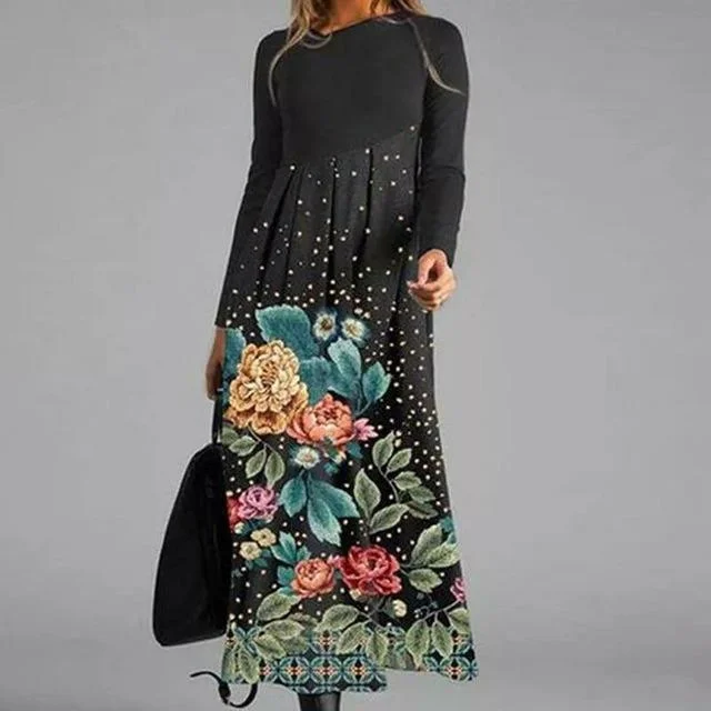 clubbing mini dressesFloral Print Patchwork Dress