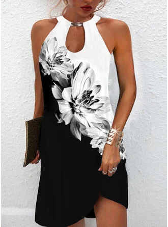 zip up mini dressesImagination Floral Tank Dress - Ivory