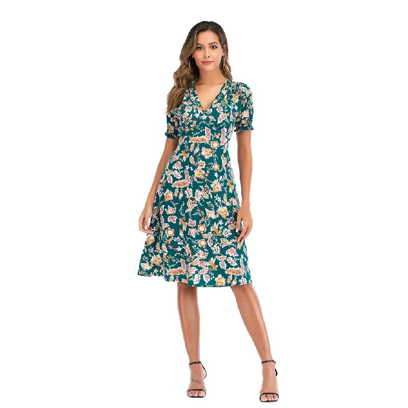 animal print mini dressesIvy Floral Tie Dress - FINAL SALE