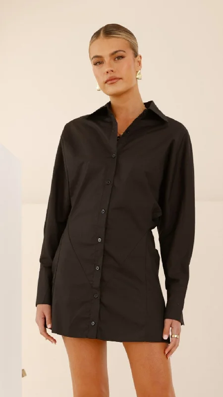 Easter mini dressesLydia Shirt Dress - Black
