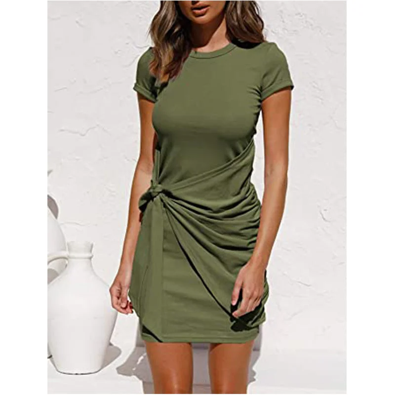 office appropriate mini dressesMy Honey Tie Dress - Emerald