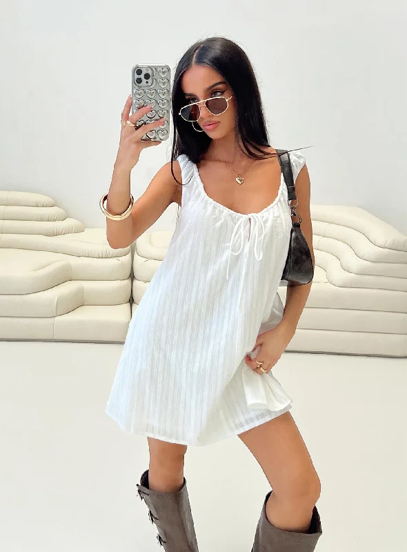party sequin mini dressesPapaya Mini Dress White